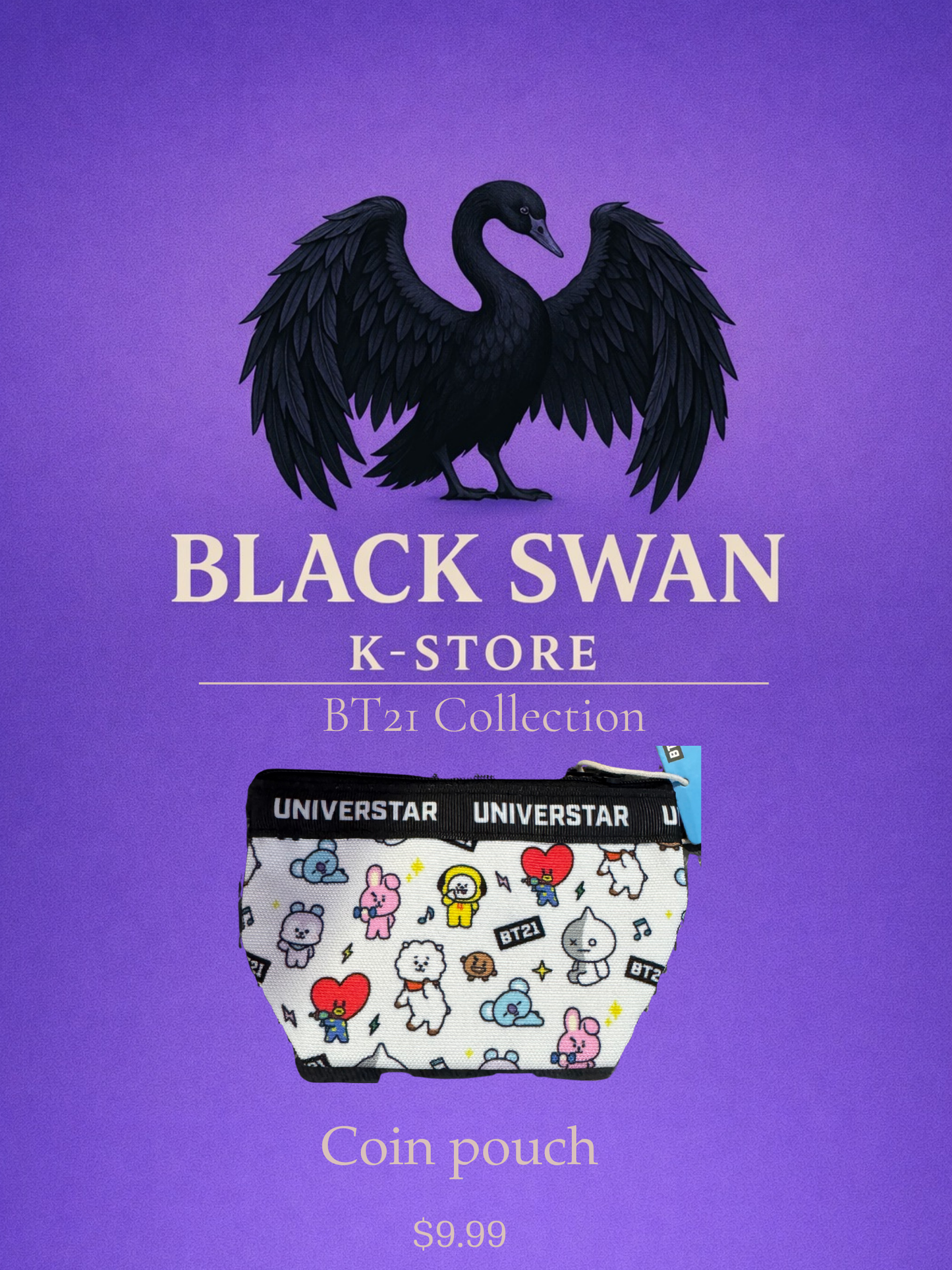 BT21 Coin Pouch – K-Pop Character Design