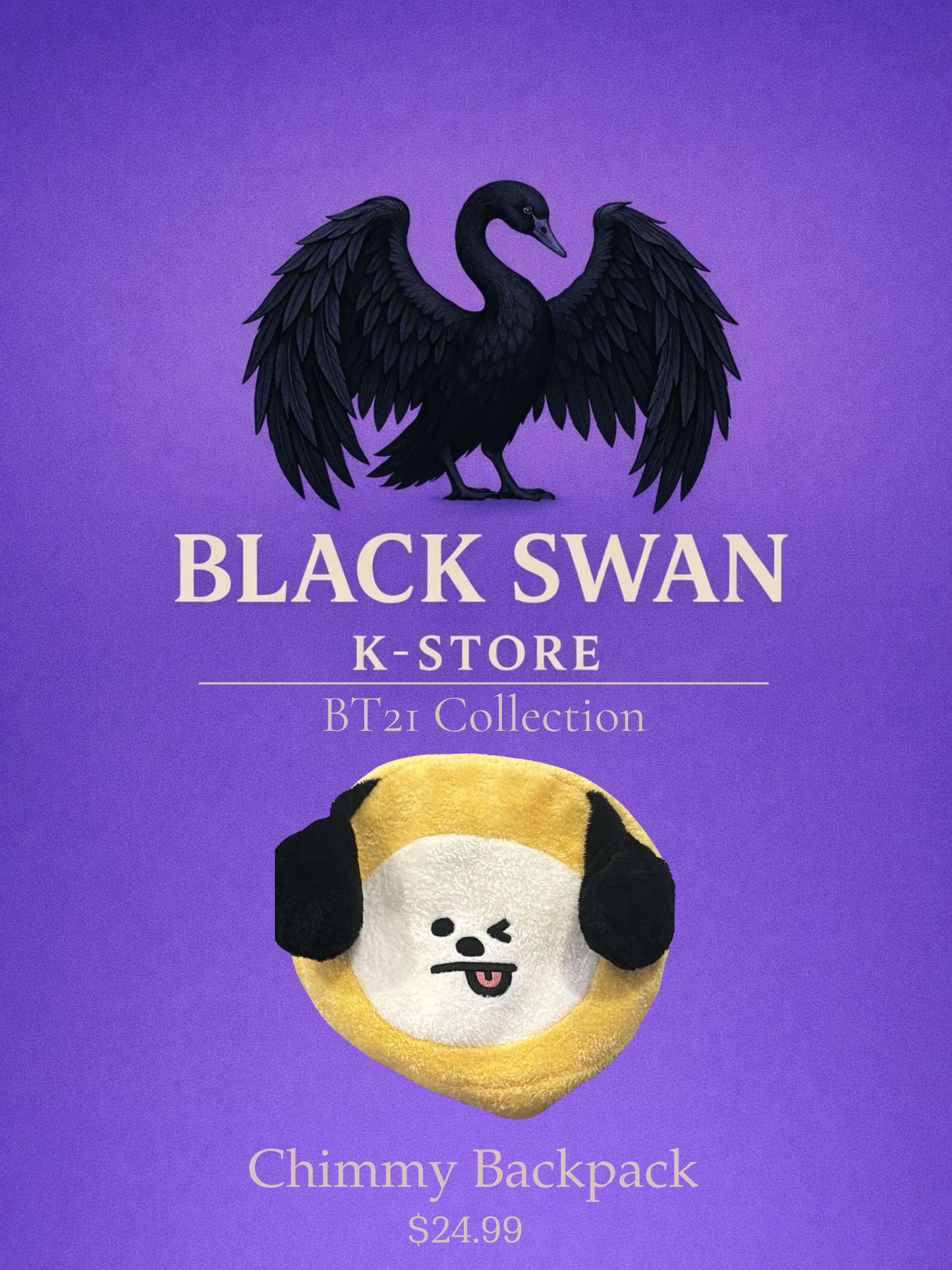 BT21 Character Backpack – Plush Style