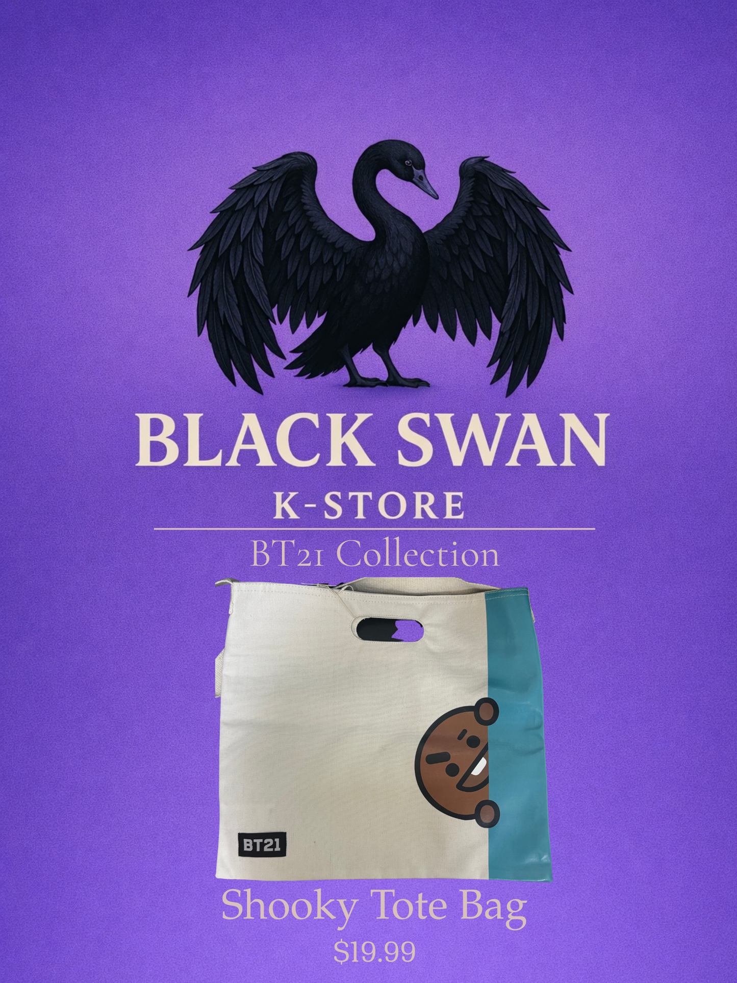 K-Pop Character Tote Bag
