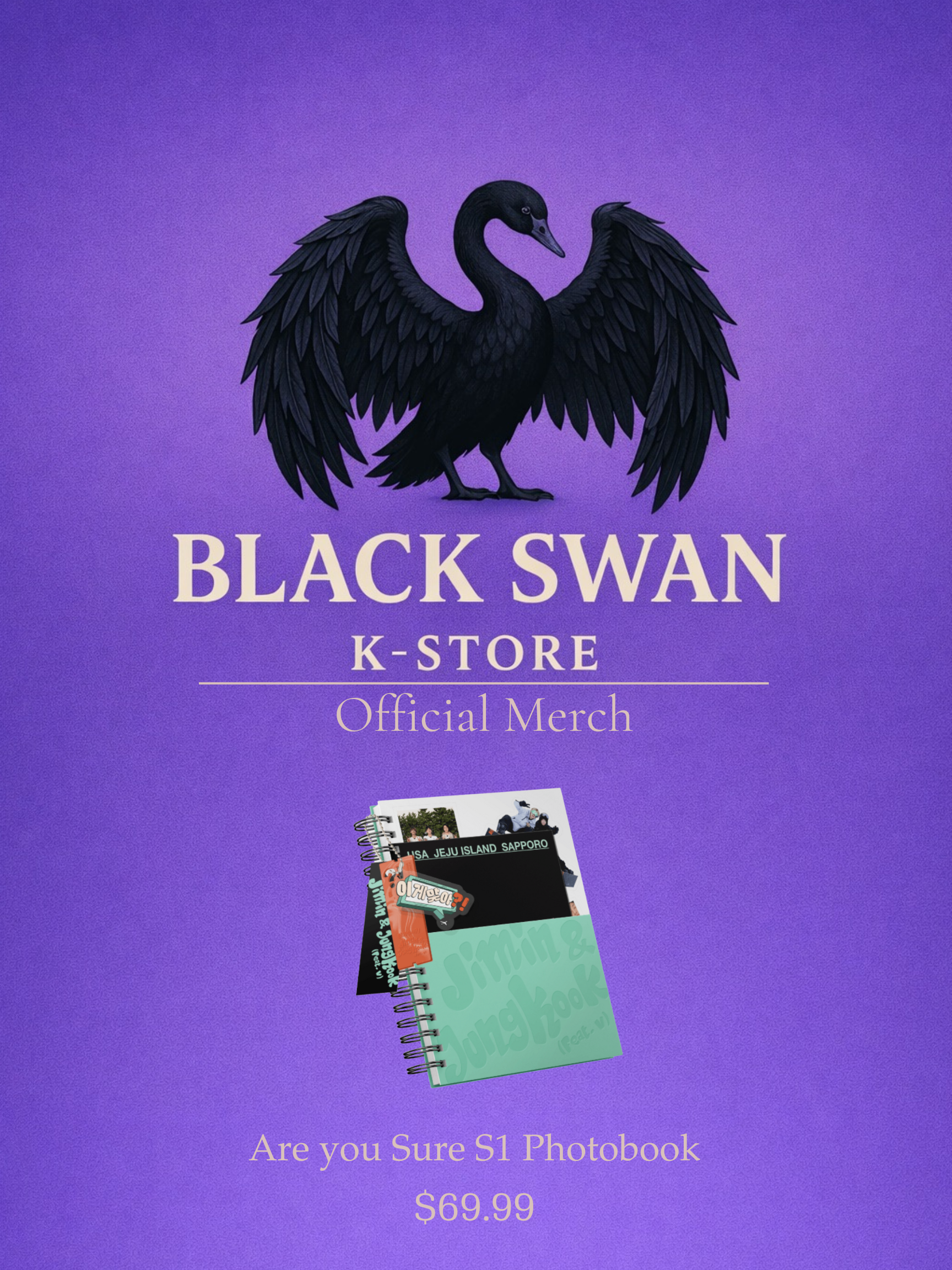 Are You Sure? Season 1 – Photobook (Jimin & Jungkook) – Black Swan
