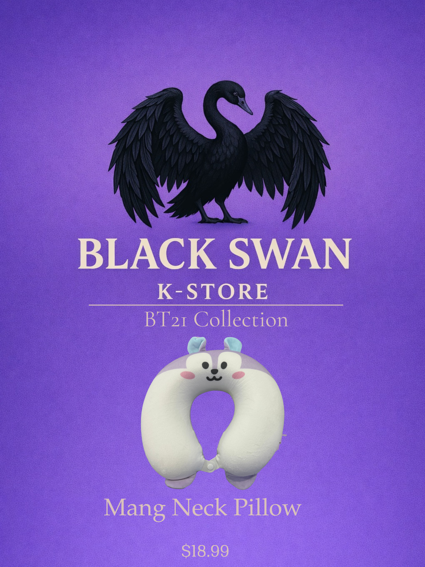 BT21- Inspired Travel Neck Pillow