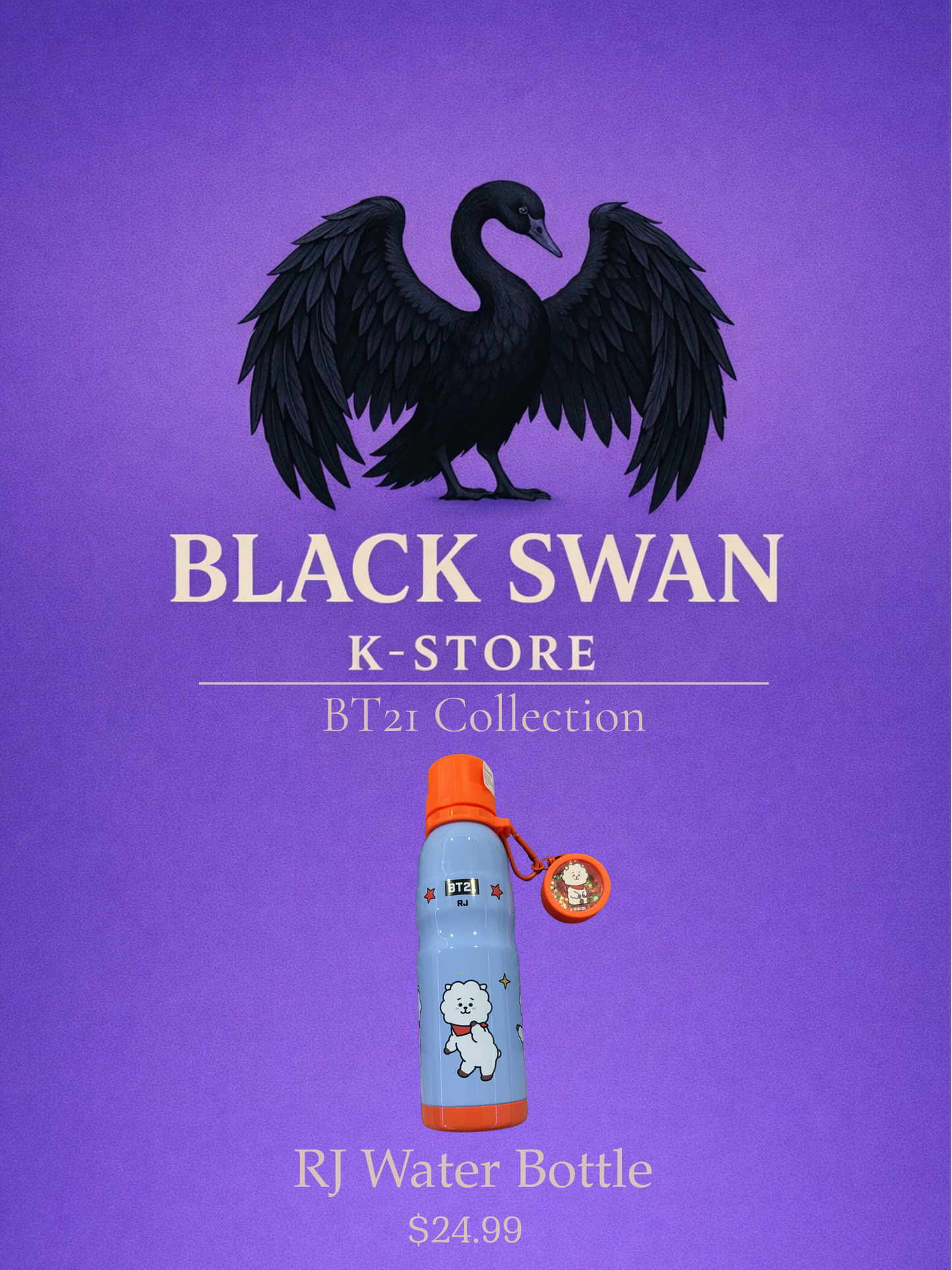 K-Pop Character Water Bottle