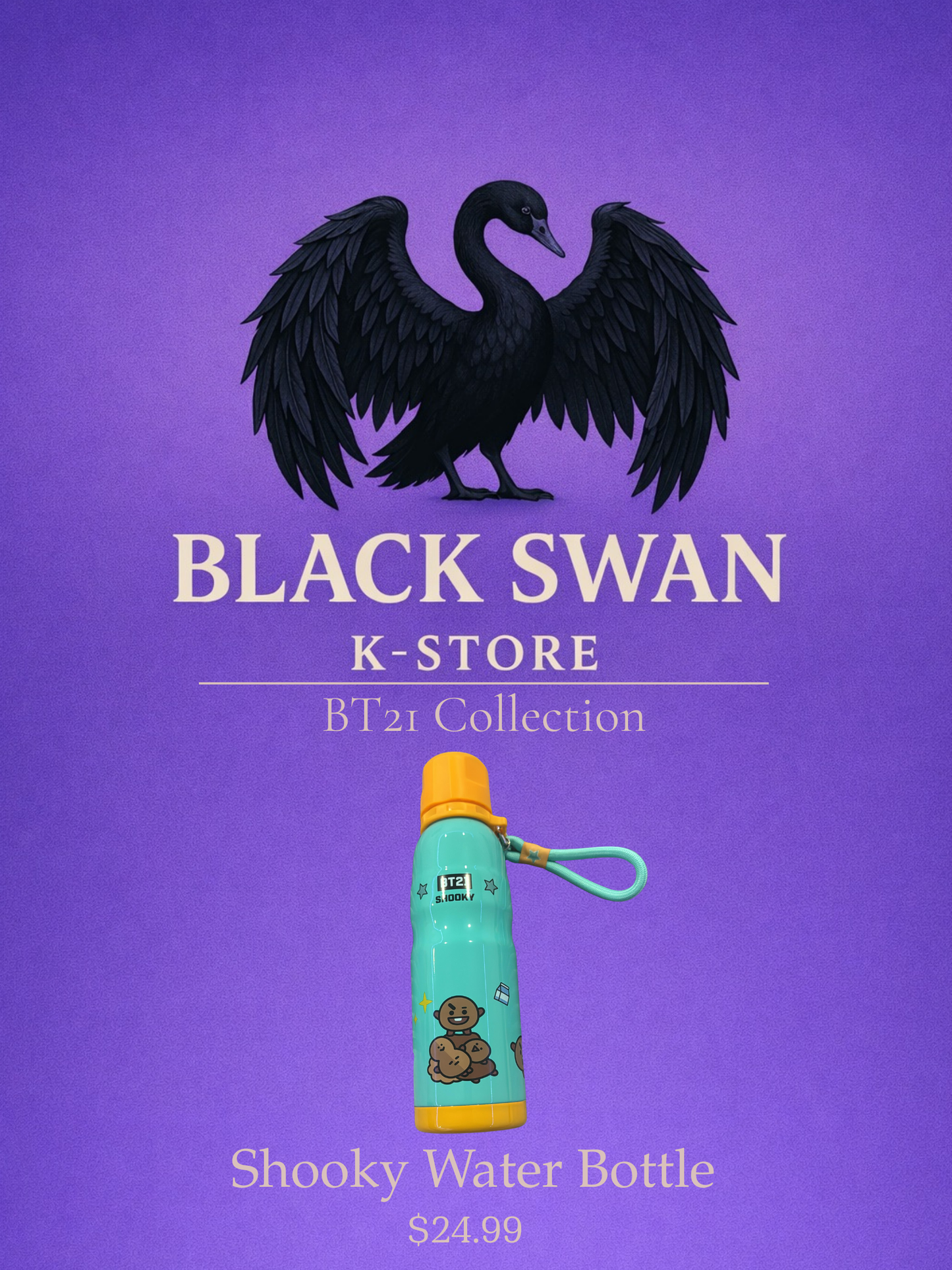 K-Pop Character Water Bottle