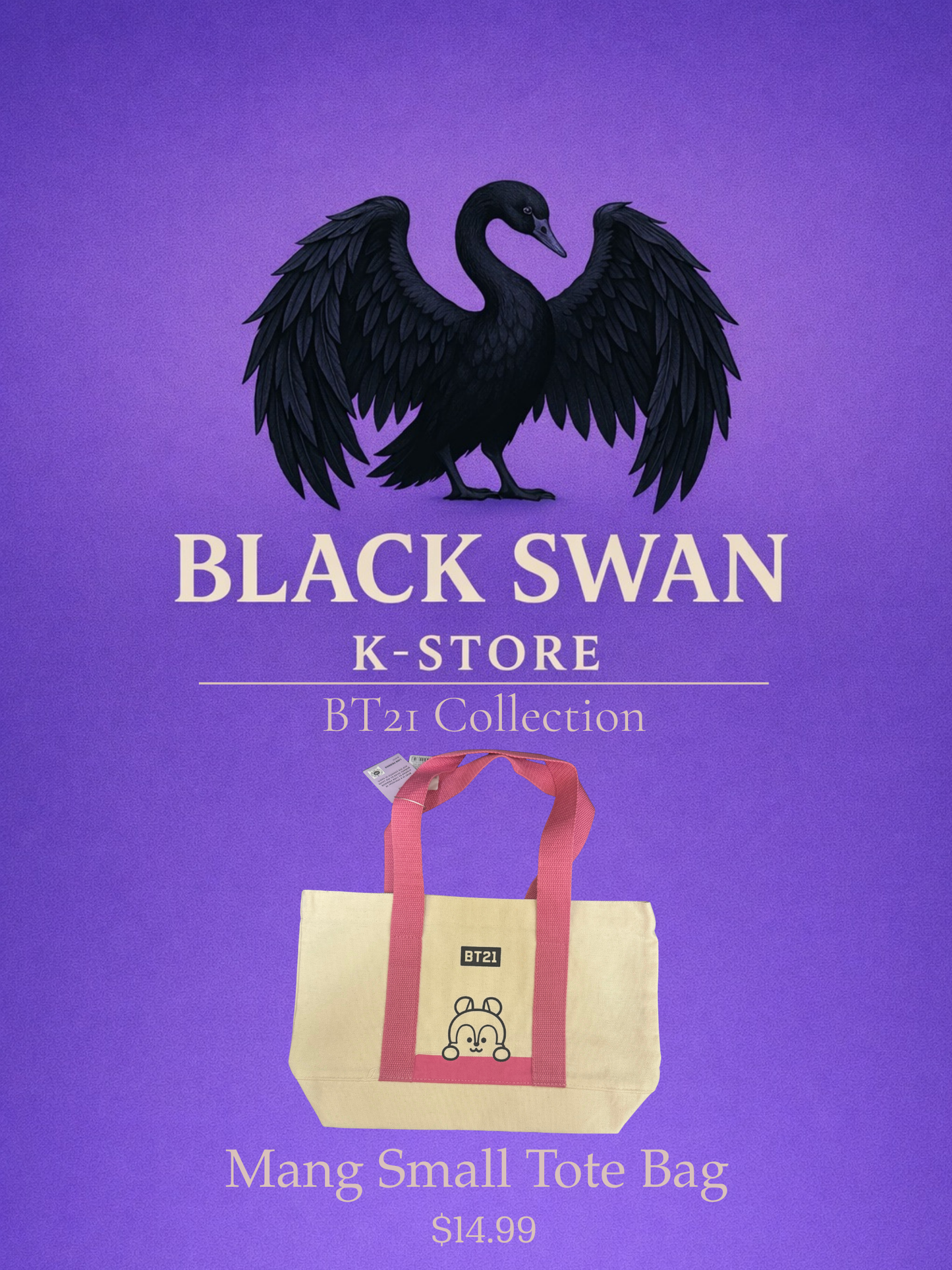K-Pop Character Small Tote Bag
