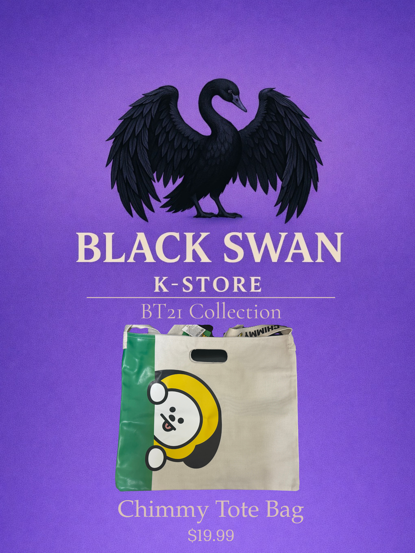 K-Pop Character Tote Bag