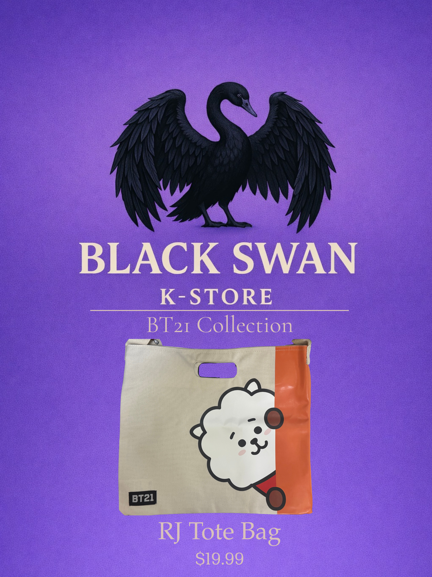 K-Pop Character Tote Bag